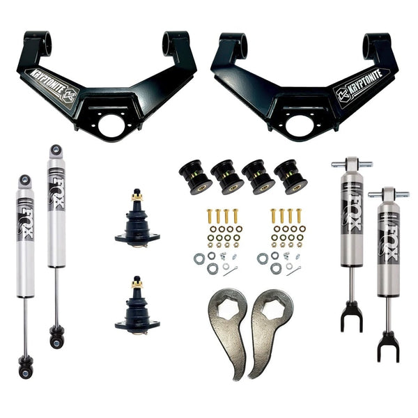 Kryptonite Stage 3 Leveling Kit With FOX 2.5 HTO Shocks 11-19 GM
