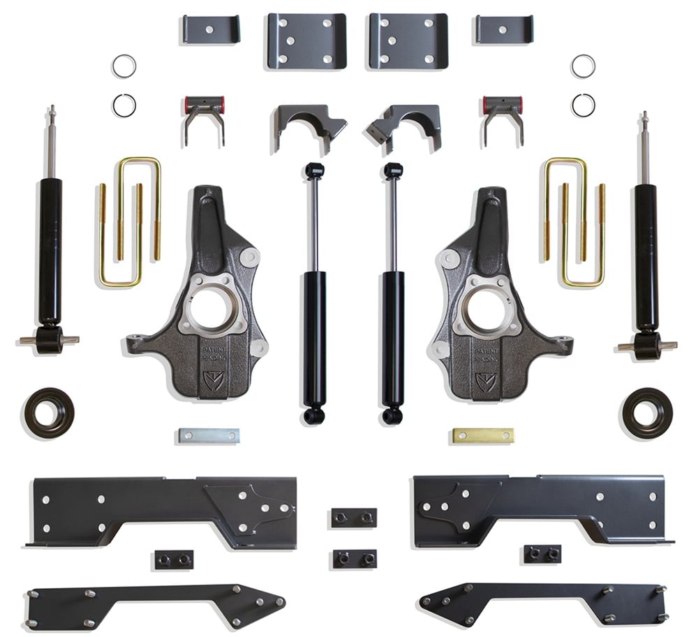 MaxTrac 4"-6" Lowering Kit With C-Notch Brackets for 19-24 GM 1500 2WD and 4WD