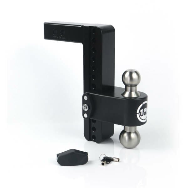 Weigh Safe Black Cerakote 180 Drop Hitch Designed for use with 2" Receiver Hitch