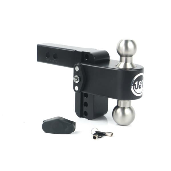 Weigh Safe Black Cerakote 180 Drop Hitch Designed for use with 2" Receiver Hitch