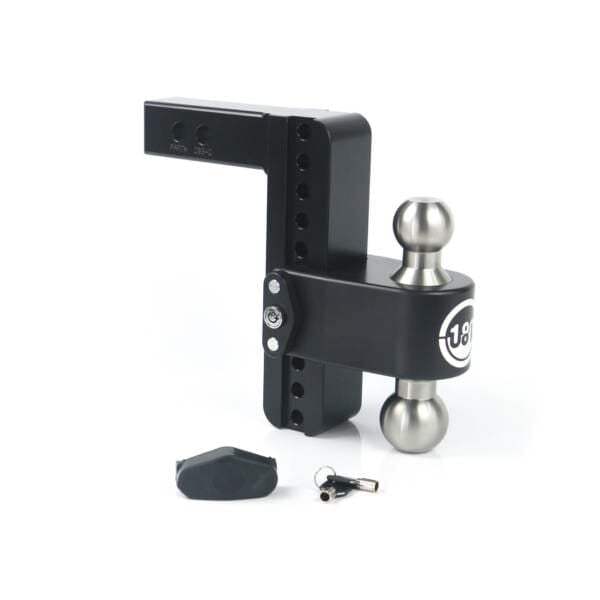 Weigh Safe Black Cerakote 180 Drop Hitch Designed for use with 2" Receiver Hitch