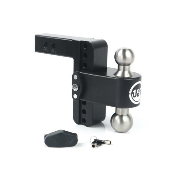 Weigh Safe Black Cerakote 180 Drop Hitch Designed for use with 2" Receiver Hitch