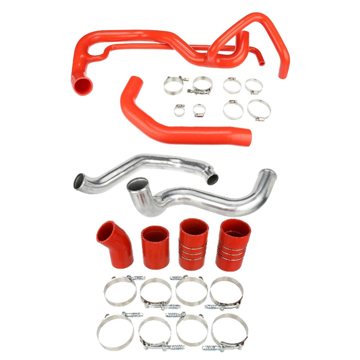 Mammoth Performance Intercooler Boot and Coolant Hose Kit 02-04 GM 6.6L Duramax
