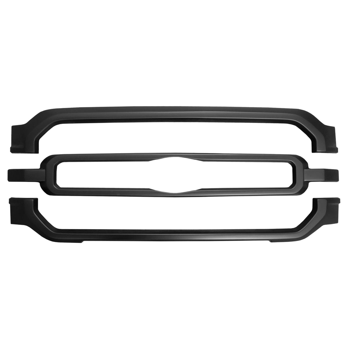 ChromeStoppers Upper and Lower Grille Overlays Shellz 21-23 Ford F-150 STX/XLT