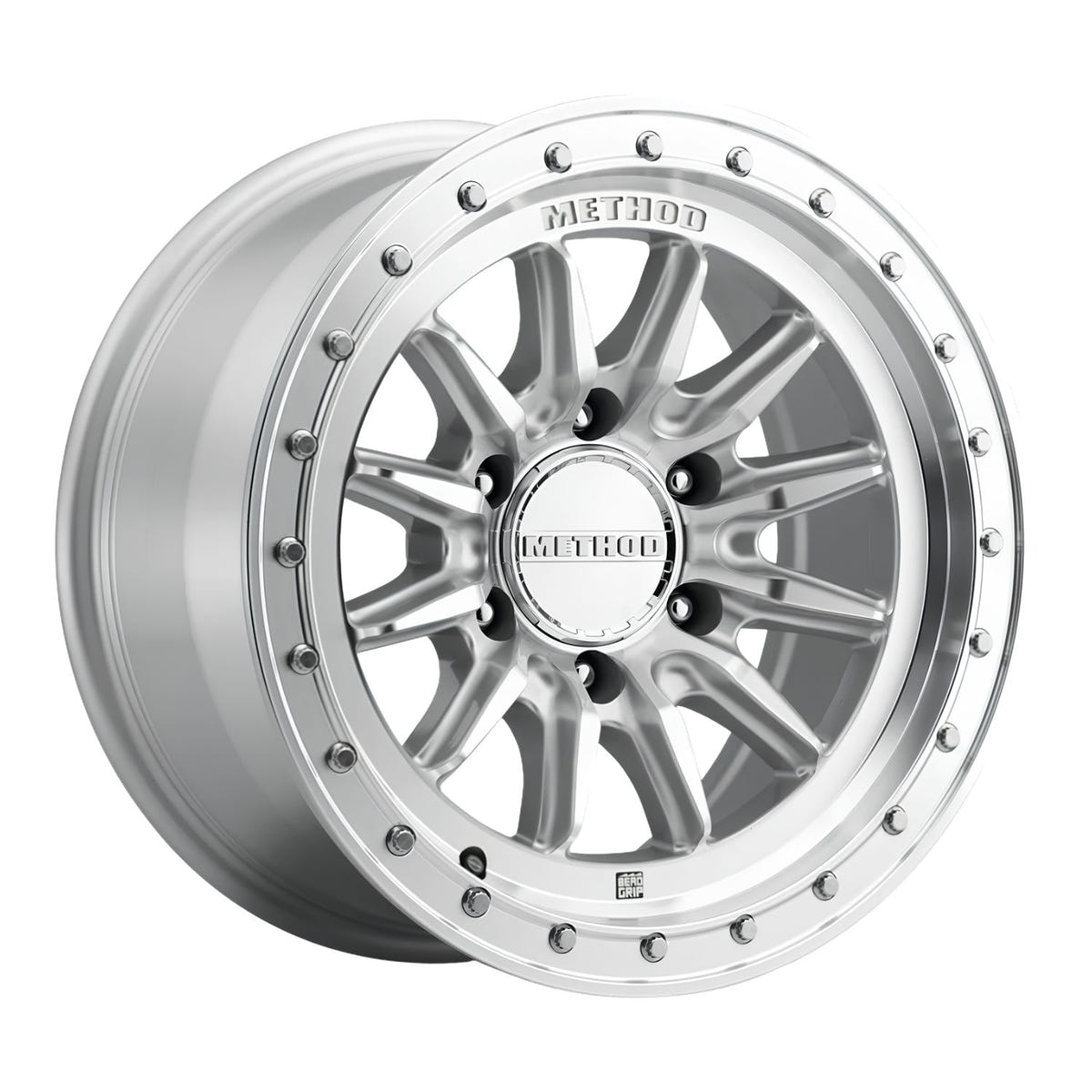 Method 711-HD Bead Grip 20x9 wheel featuring a heavy-duty design for select 8-lug truck applications