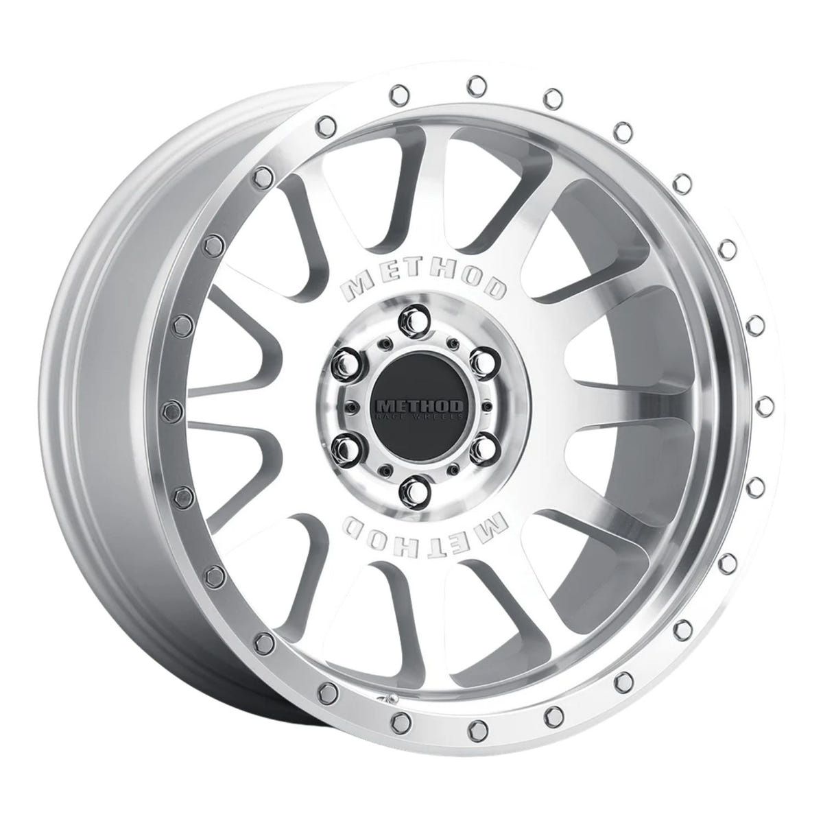 Method 605 NV aluminum wheel with aggressive heavy-duty truck styling