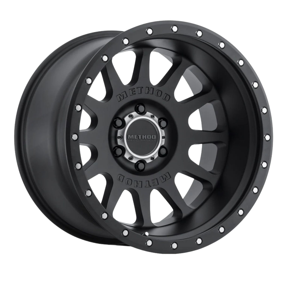 Method 605 NV aluminum diesel truck wheel with beadlock-style appearance