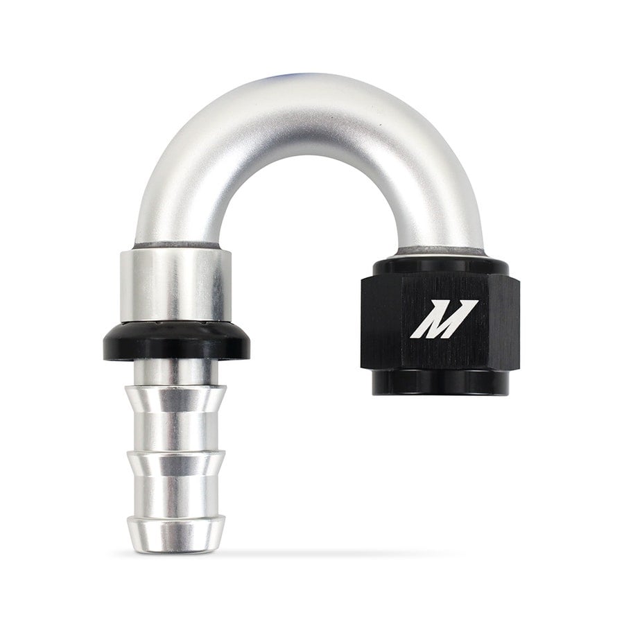 Mishimoto Choose Your Own Push-Lock AN Fittings -4 and -6 and -8 and -10 and -12 Straight and 45° and 90° and 120° and 180°