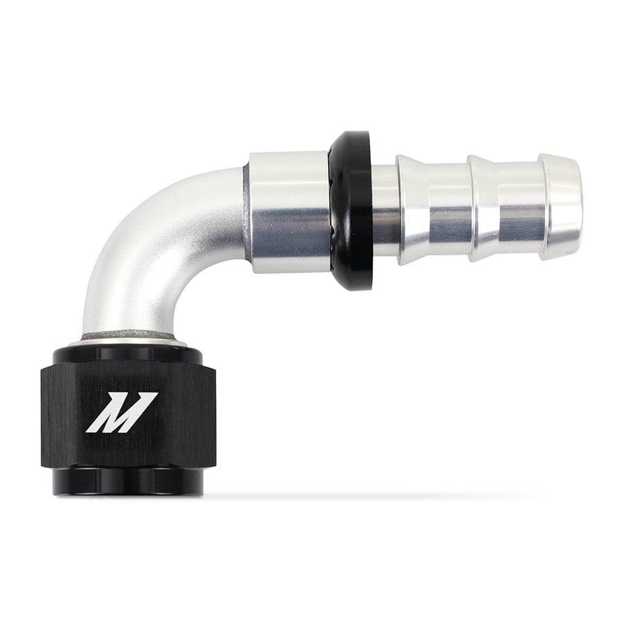 Mishimoto Choose Your Own Push-Lock AN Fittings -4 and -6 and -8 and -10 and -12 Straight and 45° and 90° and 120° and 180°