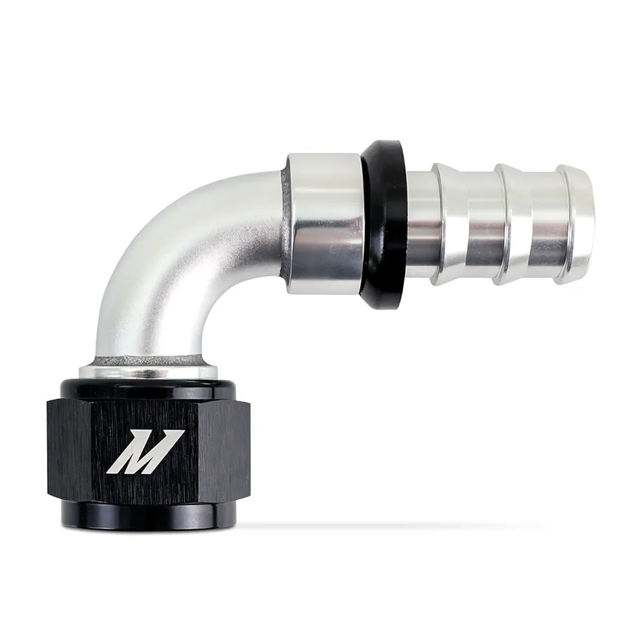 Mishimoto Choose Your Own Push-Lock AN Fittings -4 and -6 and -8 and -10 and -12 Straight and 45° and 90° and 120° and 180°