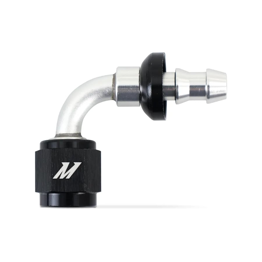 Mishimoto Choose Your Own Push-Lock AN Fittings -4 and -6 and -8 and -10 and -12 Straight and 45° and 90° and 120° and 180°