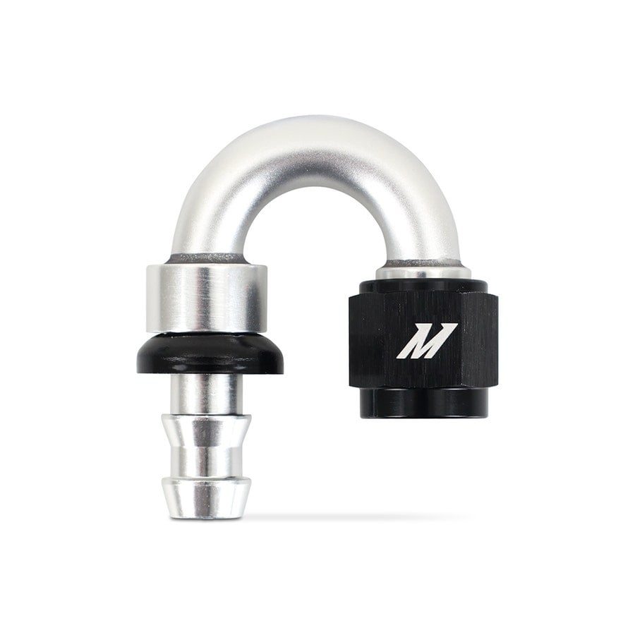 Mishimoto Choose Your Own Push-Lock AN Fittings -4 and -6 and -8 and -10 and -12 Straight and 45° and 90° and 120° and 180°