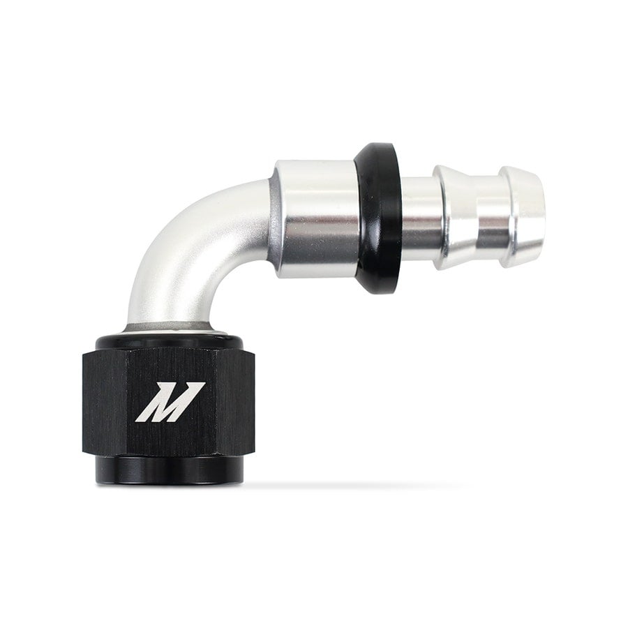 Mishimoto Choose Your Own Push-Lock AN Fittings -4 and -6 and -8 and -10 and -12 Straight and 45° and 90° and 120° and 180°