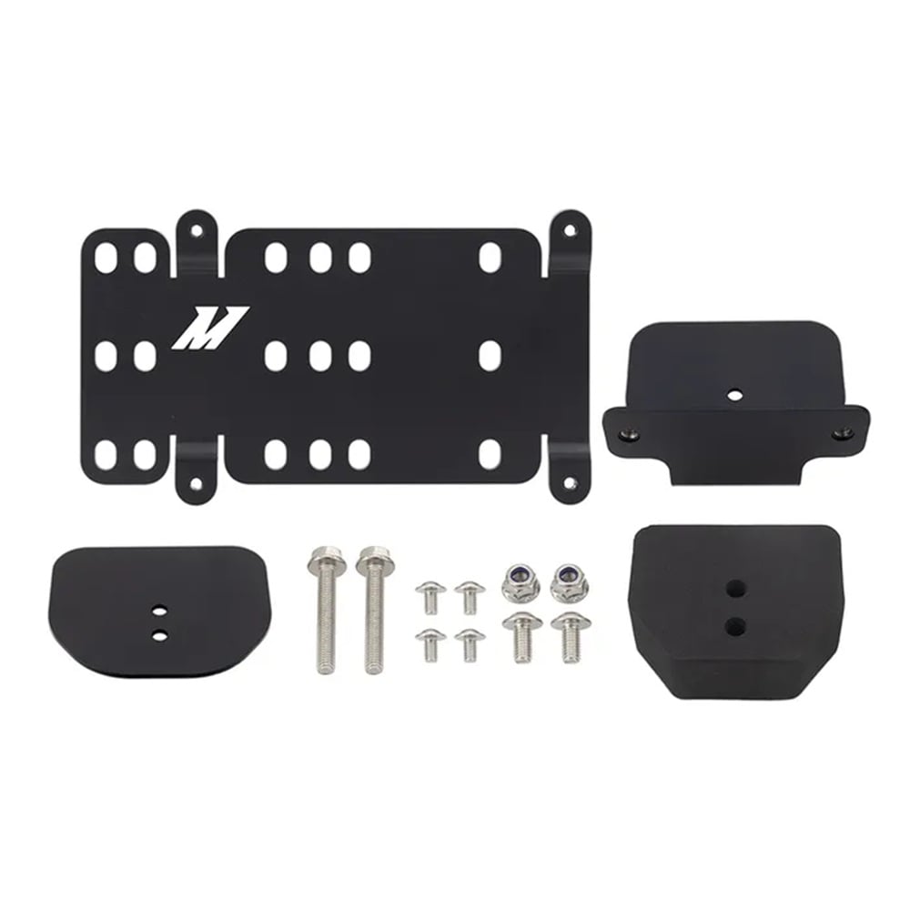 Mishimoto Tow Hook Mounted License Plate Relocation Bracket for 19-24 Ram 2500 and 3500