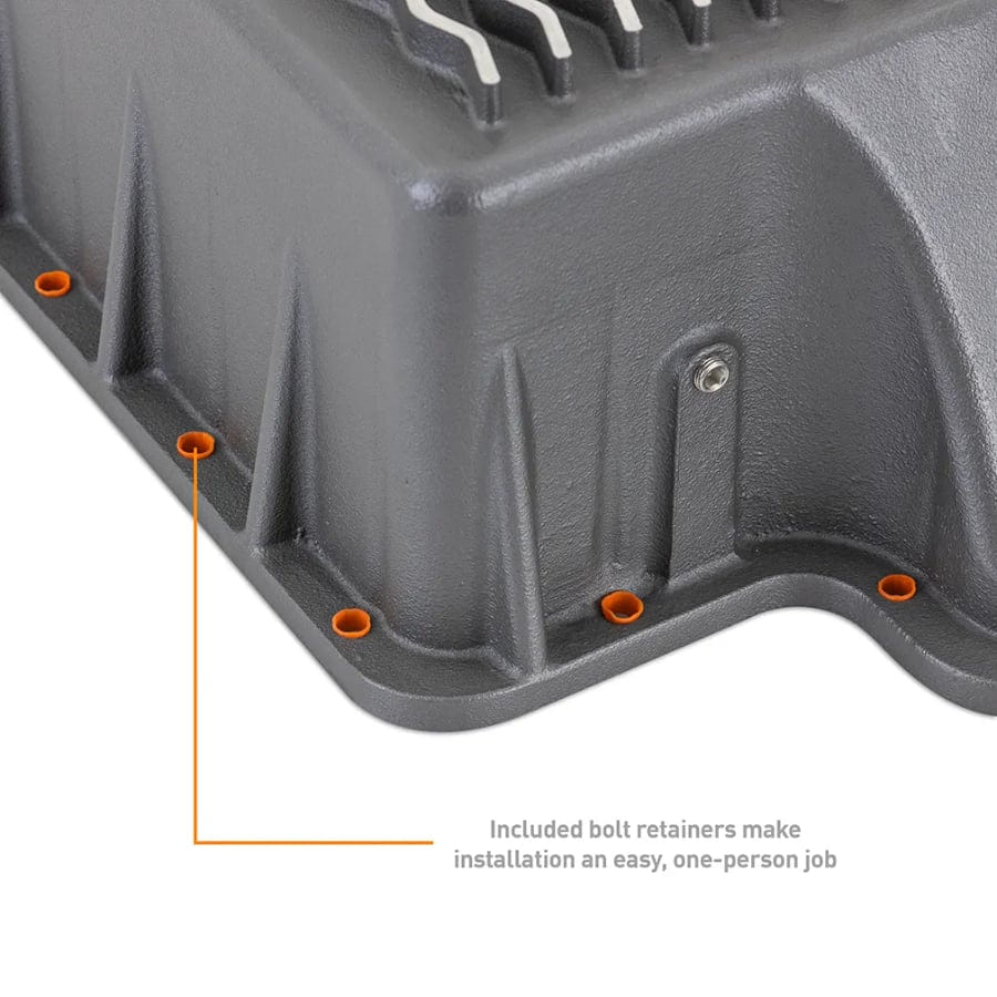 Mishimoto Deep Aluminum Transmission Pan for 89-10 Ford 7.3L and 6.0L and 6.4L Powerstroke E4OD and 4R100 and 5R110