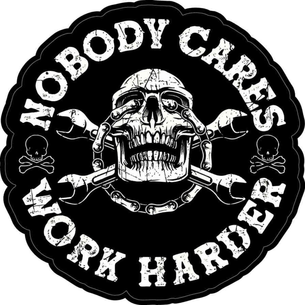 Toolbox Widget Nobody Cares Work Harder Sticker