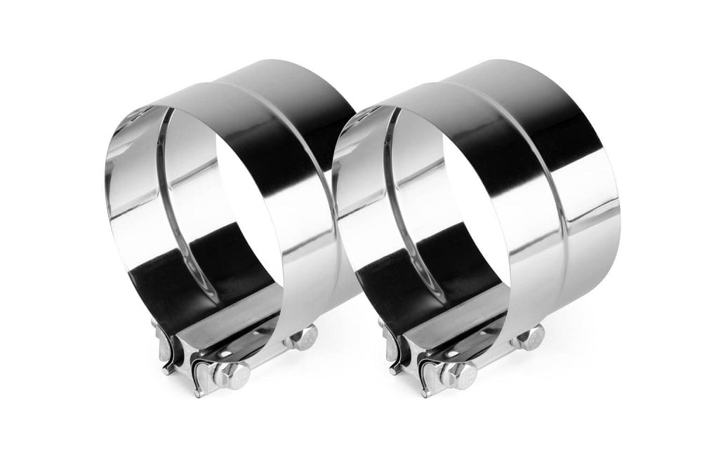 Aeroturbine 304 Stainless Steel Exhaust Lap Joint Clamps Pair