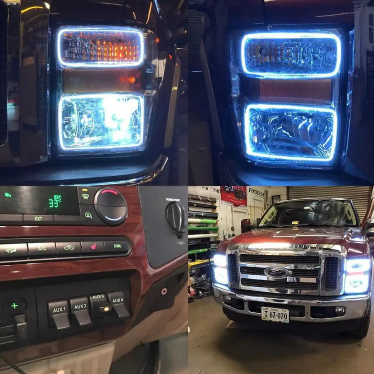 Oracle Lighting LED Headlight Halo Kit 08-10 Ford F-250/F-350 Super Duty