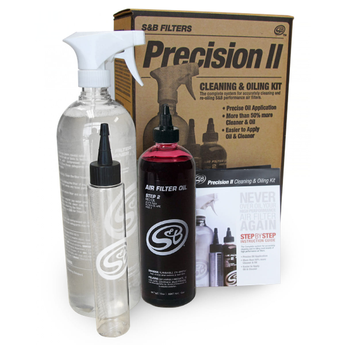 S&amp;B Precision Cleaning and Oil Service Kit 88-0008 / 88-0009 Replaces 88-0005