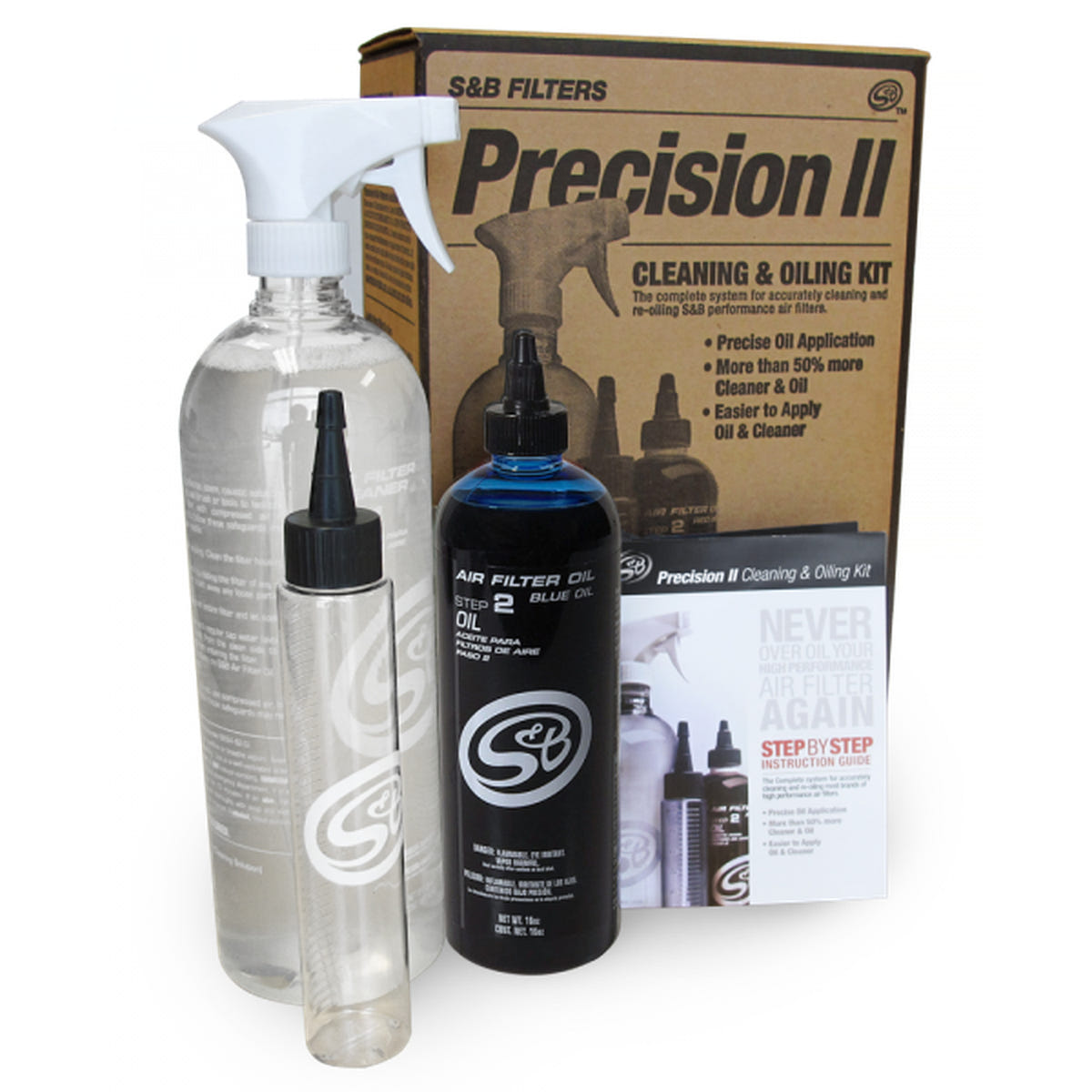 S&amp;B Precision Cleaning and Oil Service Kit 88-0008 / 88-0009 Replaces 88-0005