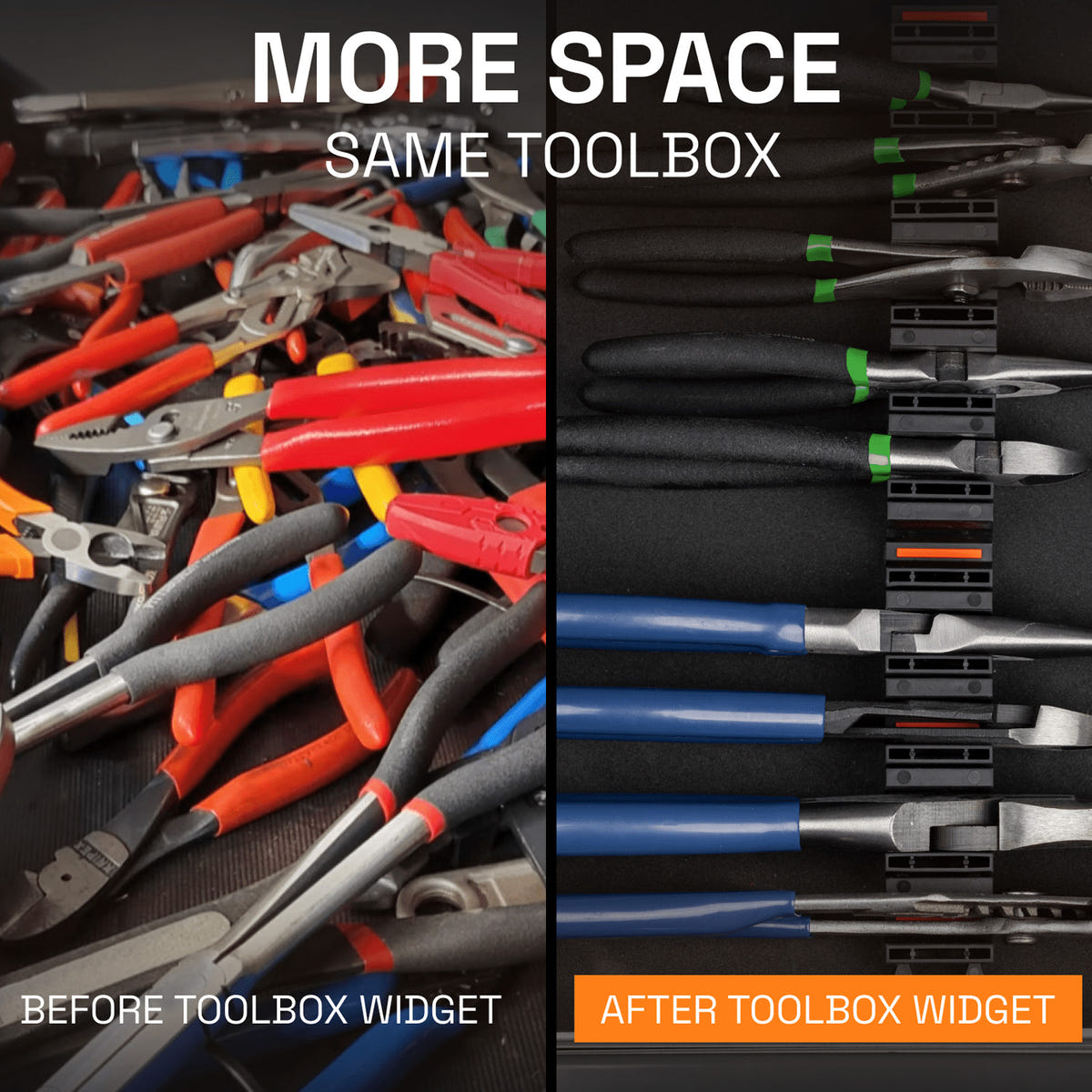 Toolbox Widget Vertical Plier Organizers