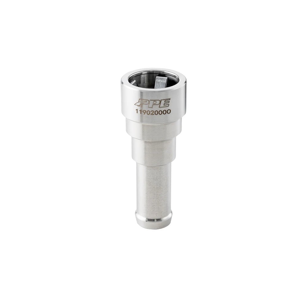 PPE Stainless Steel Heater Outlet Hose Connector 5 and 8" Tube To 5 and 8" Hose for 15-16 GM 6.6L Duramax LML