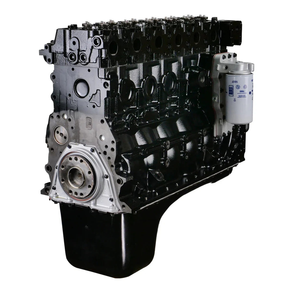 High-durability 6.7L Cummins long block with CNC cylinder head