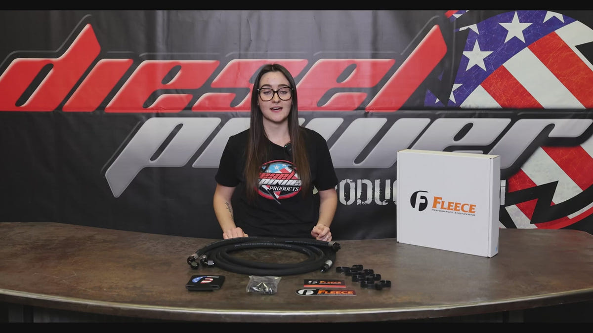 Fleece 68RFE Replacement Transmission Line Kit for 10-12 Dodge 6.7L Cummins
