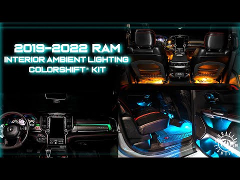 RAM interior LED ambient lighting upgrade kit Bluetooth controller smartphone app color brightness effects