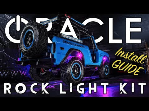 How to install RGB rock light kit with app control on truck underbody step-by-step installation guide