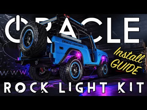 How to install RGB rock light kit with app control on truck underbody step-by-step installation guide