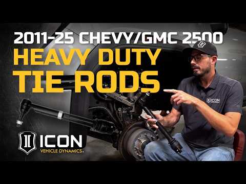 ICON Extreme Duty XD Tie Rod Kit for 2011-2026 GM 2500HD/3500HD Chevrolet and GM