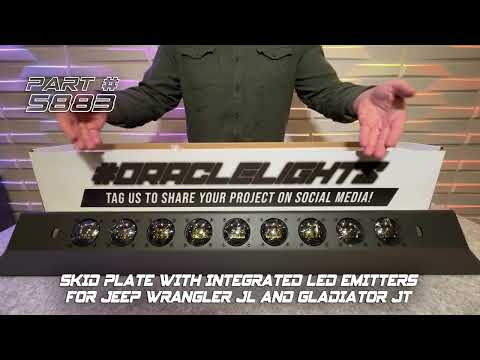 ORACLE Lighting Skid Plate LED Jeep Wrangler JL 2018-2025 9000 lumen underbody trail lighting system