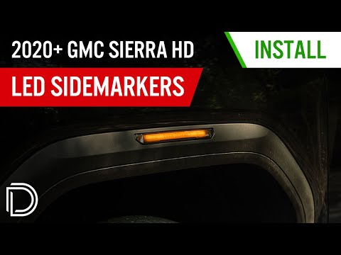 Sequential LED fender light upgrade for 2024-2026 GMC Sierra 3500 HD