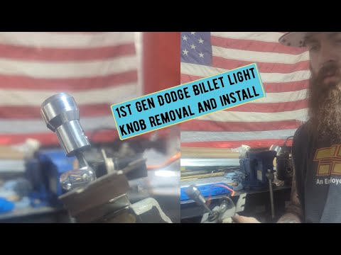 Premium billet headlight knob upgrade for 1989-1993 Dodge Ram 2500 and 3500 interiors