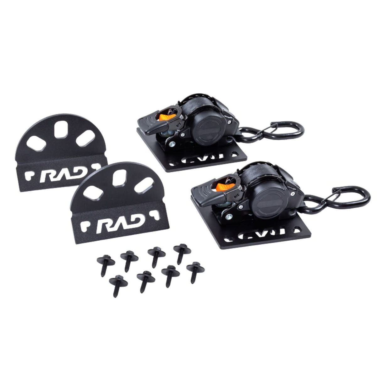 RAD Truck Straps Mounted Ratchet Strap Kit for 2015-2026 Ford F-150 F-250 F-350 F-450 BoxLink