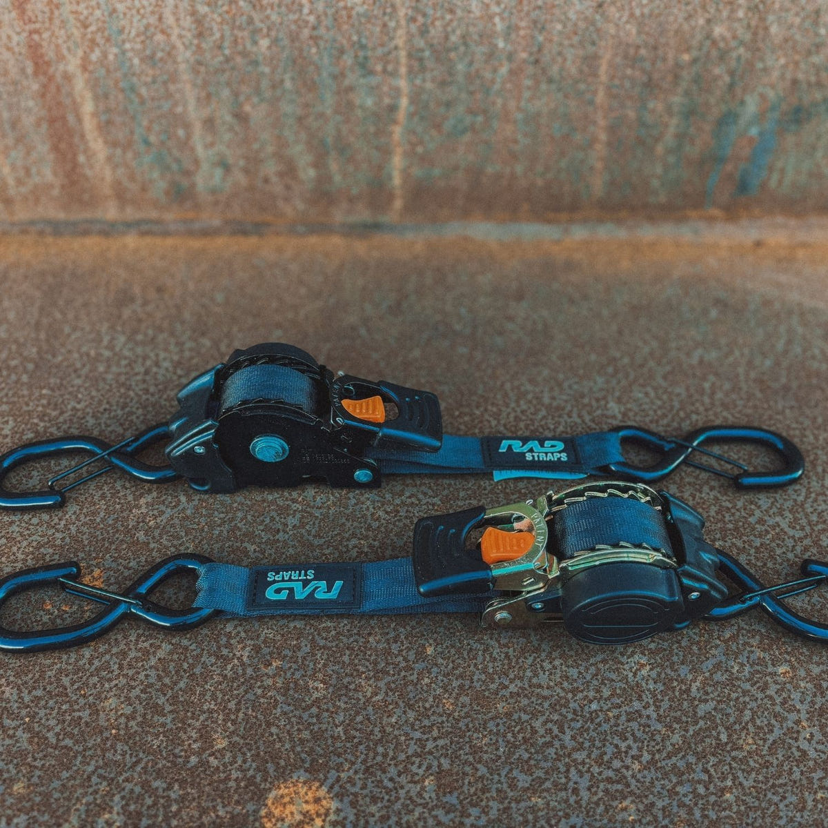 USA-made RAD Truck Straps double-hook retractable ratchet straps with 1,200 lb break strength and 400 lb working load limit