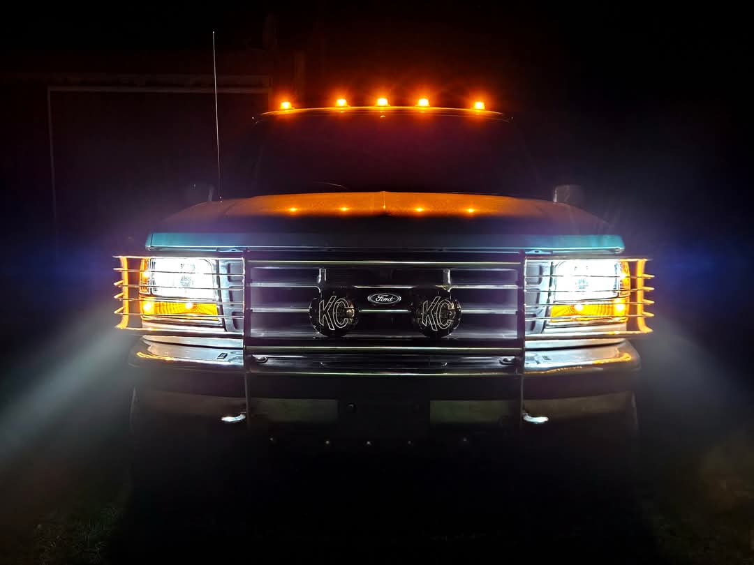 Complete Performance Six Piece Clear Black Headlight Kit 92-97 Ford F-250/350