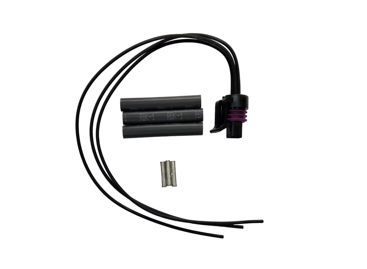 Electrical connectors and wiring on a white background