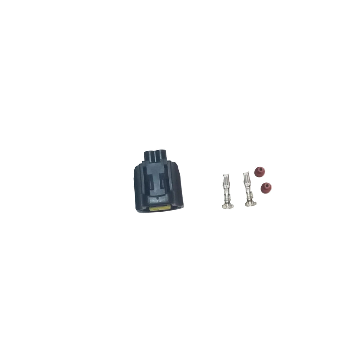 Car diagnostic tool kit with connectors on a light gray background