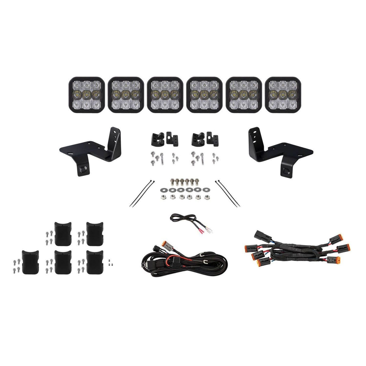 Diode Dynamics SS5 grille lightbar kit for 2020-2022 Ford Super Duty