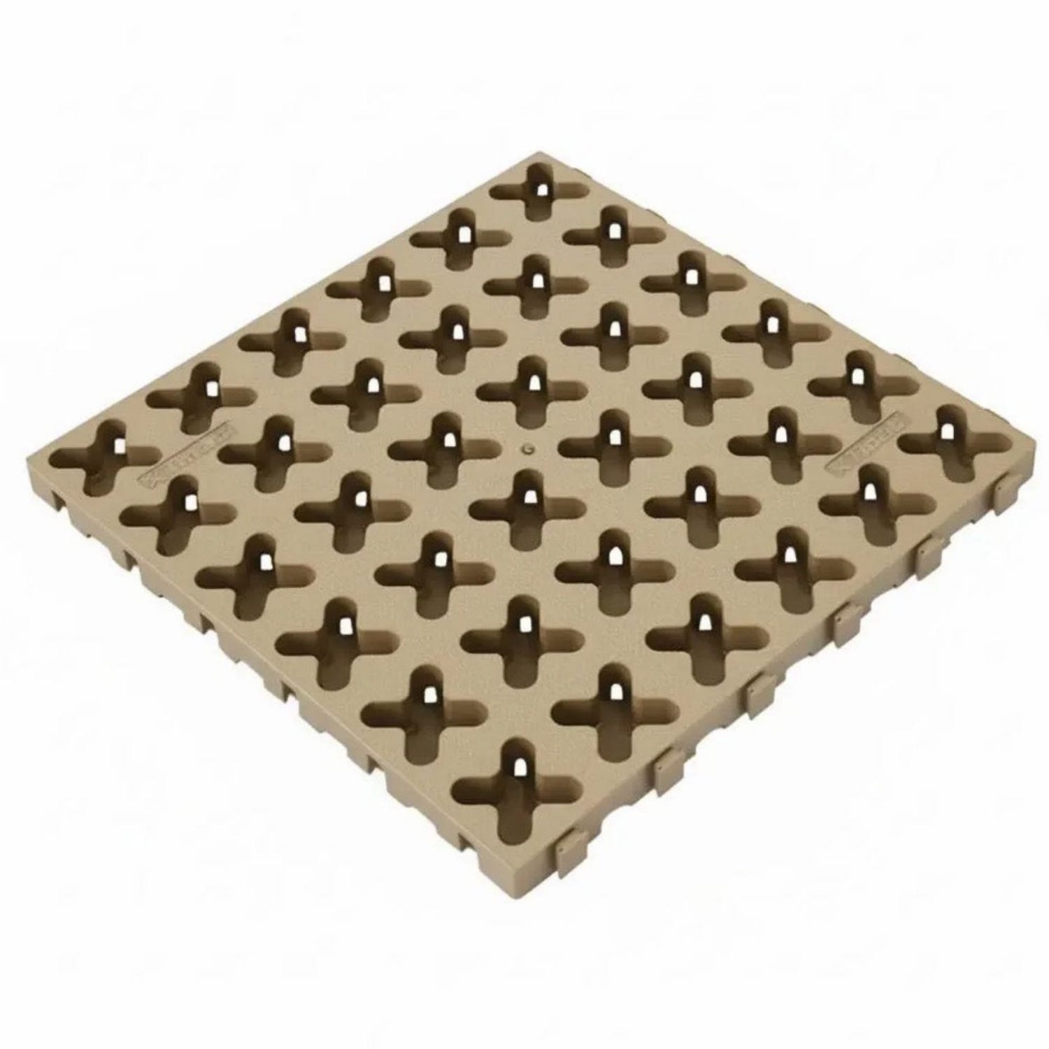 Tmat 12" x 12" Tmat Interlocking Panels Six Connectors With Drainage