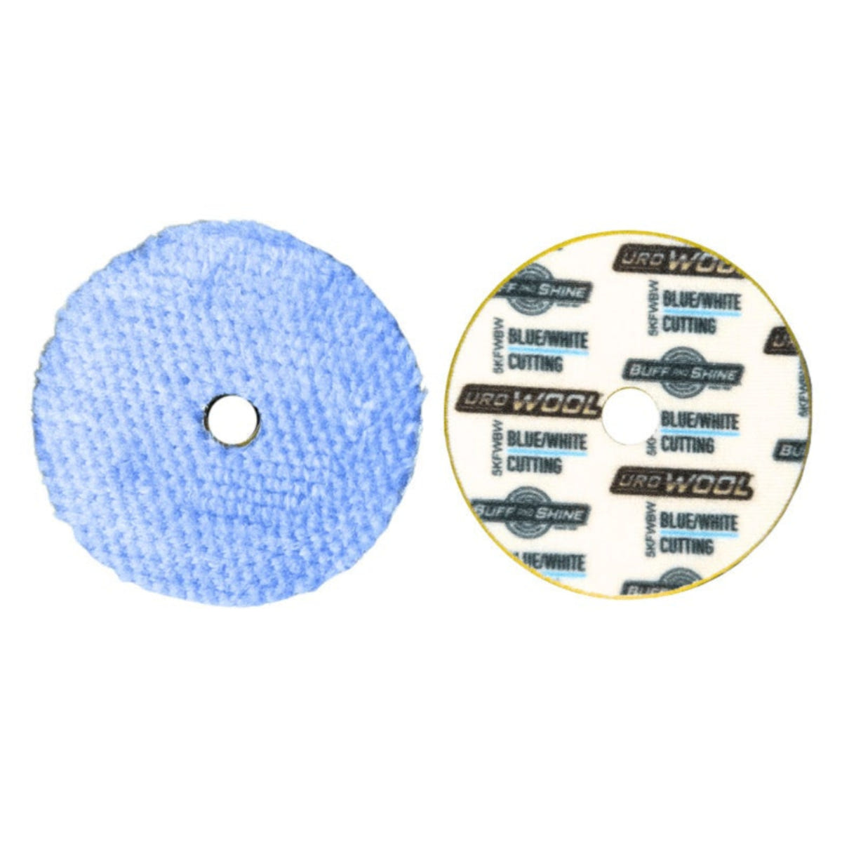 CDS Uro Wool Blue And White Heavy Cutting Pad