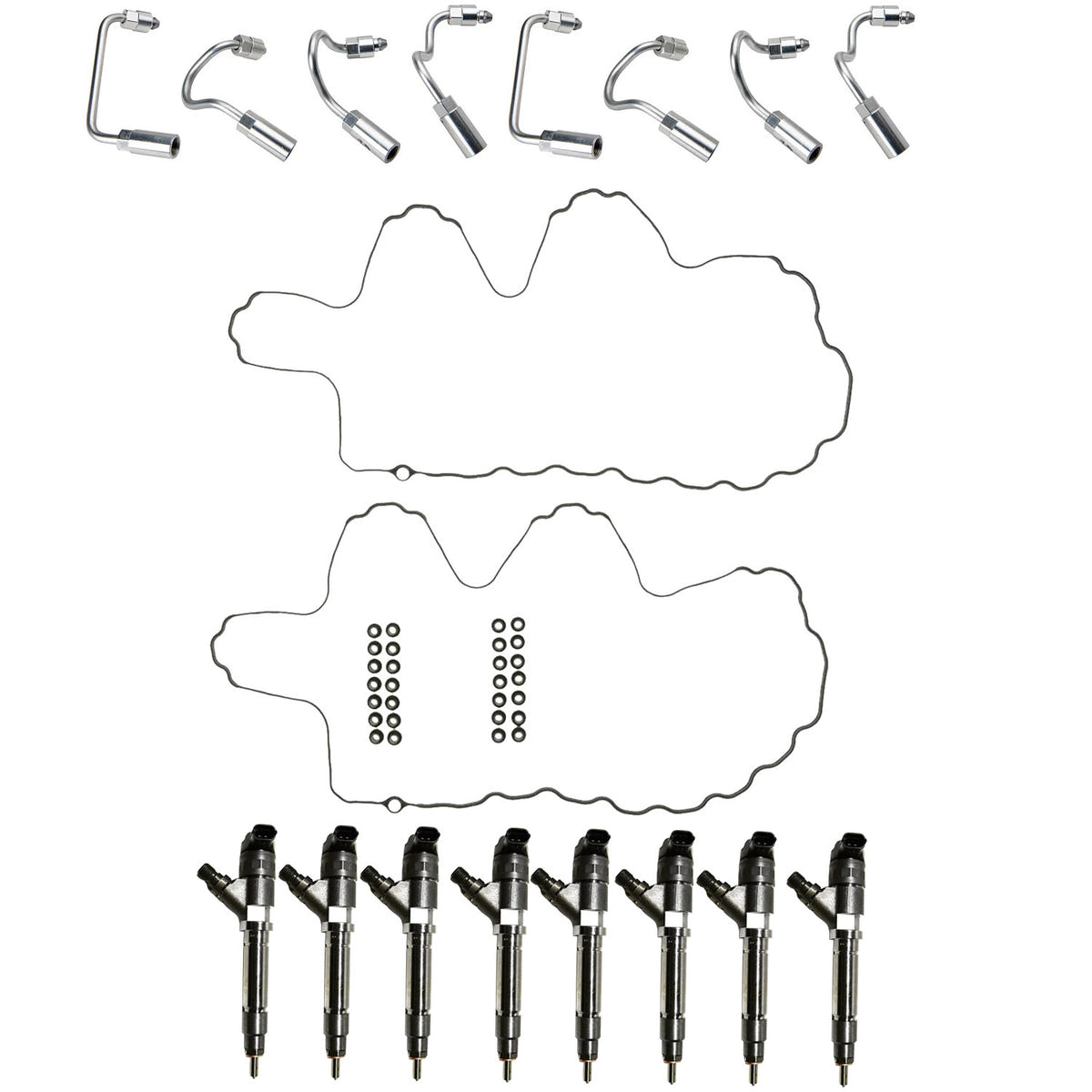 Bosch Complete Fuel Injector Service Kit 07.5-10 GM 6.6L Duramax LMM