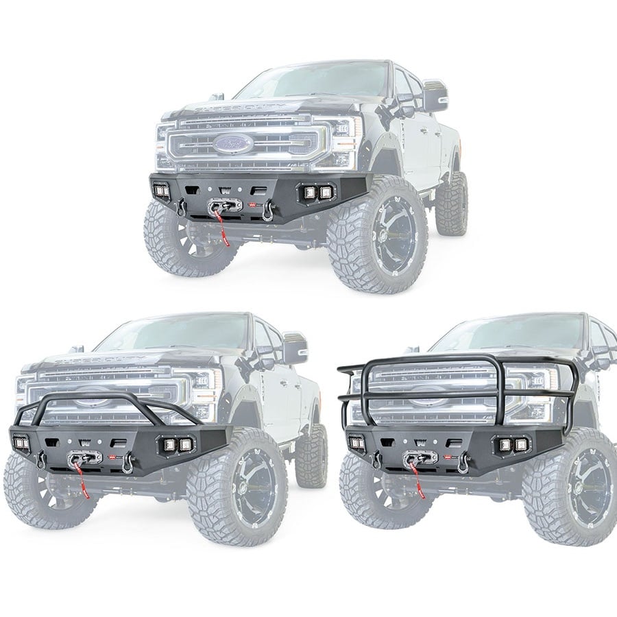 Warn Ascent HD Front Winch Bumpers for 19-22 Ford F-250 and F-350