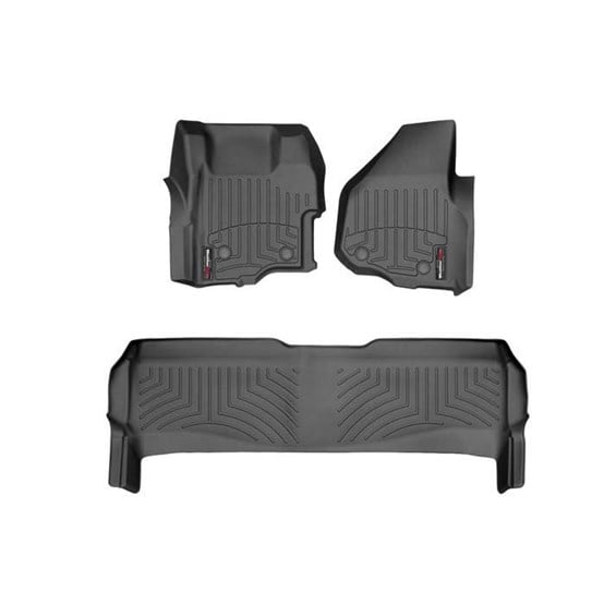 WeatherTech DigitalFit Floor Liner Set w and 2 Piece Front for 11-12 Ford SuperDuty Crew Cab