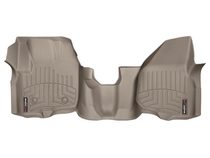 WeatherTech DigitalFit Front Floor Liner for 12-16 Ford SuperDuty Extended &amp; Crew Cab - Over The Hump