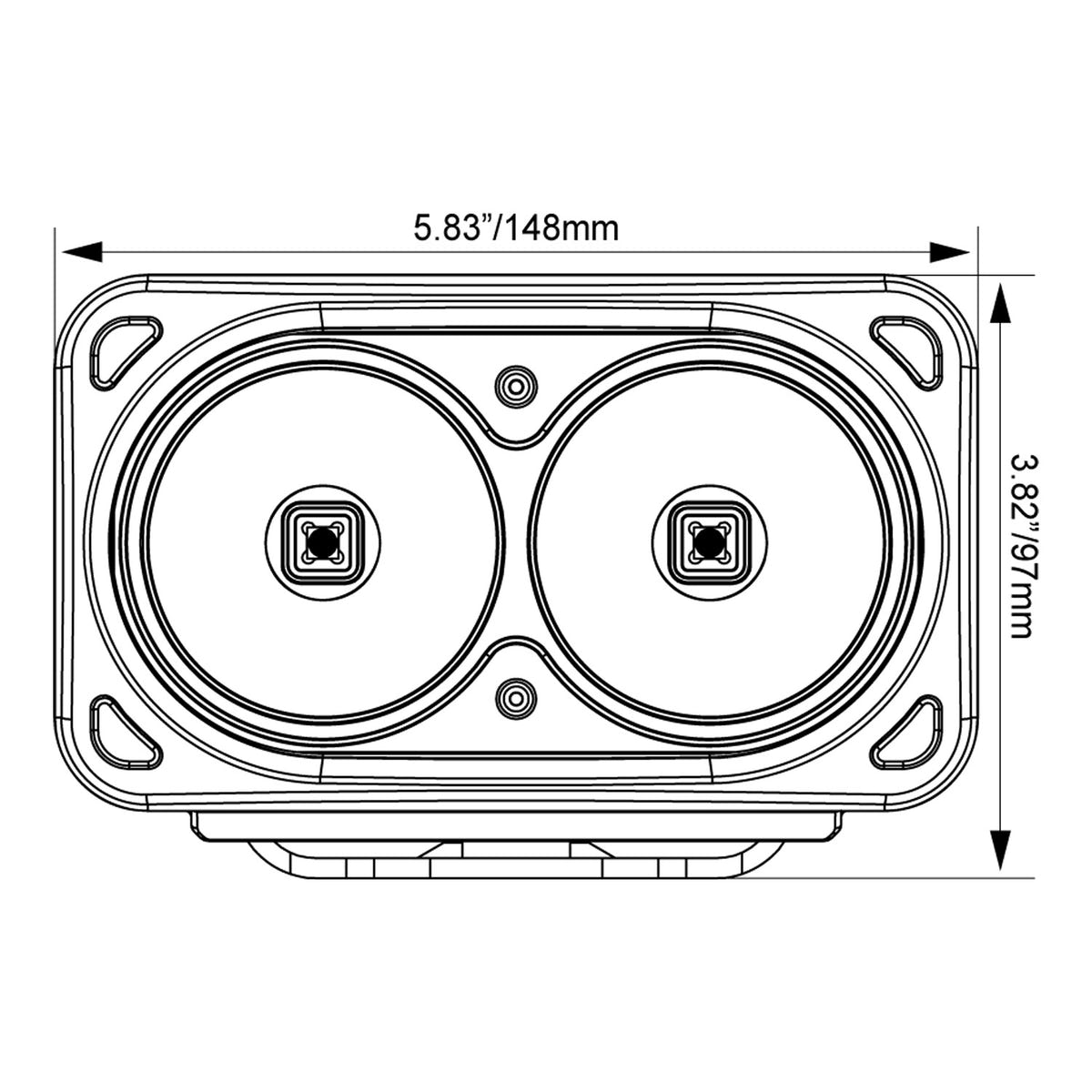Vision X Silver Optimus Dual Beam LED Light