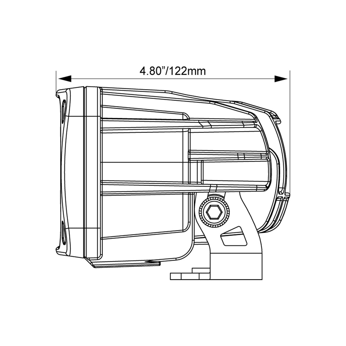 Vision X Silver Optimus Dual Beam LED Light