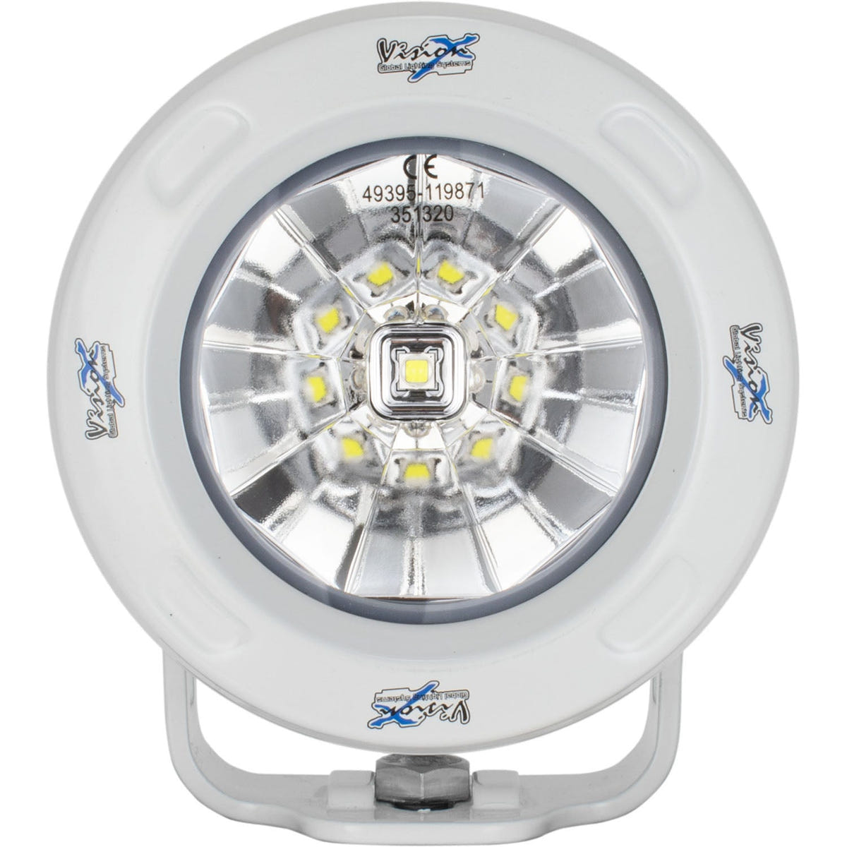 3.7" White Optimus Round 60º Beam LED Light